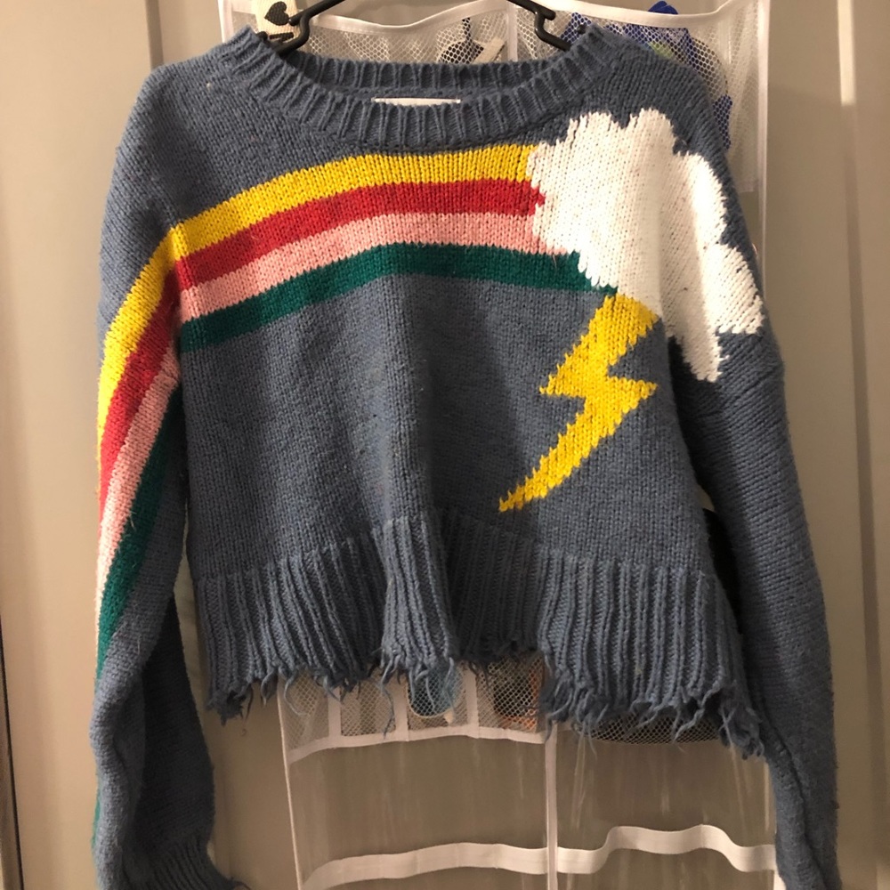 WILDFOX Rainbow Storm Sweater